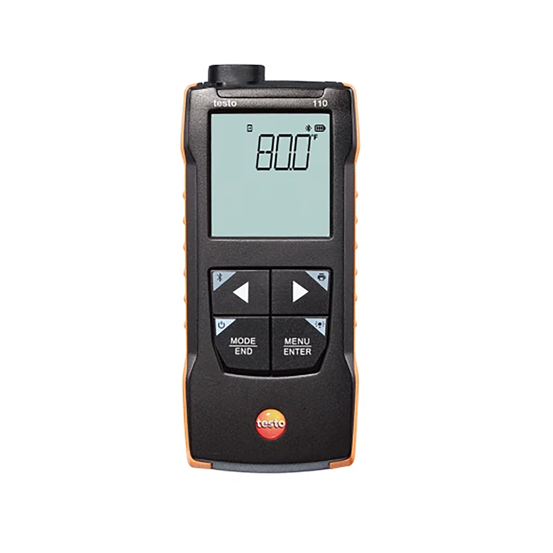 testo 110 เครื่องวัดอุณหภูมิ NTC และ Pt100 พร้อมการเชื่อมต่อ App รหัสสินค้า 0563 0110