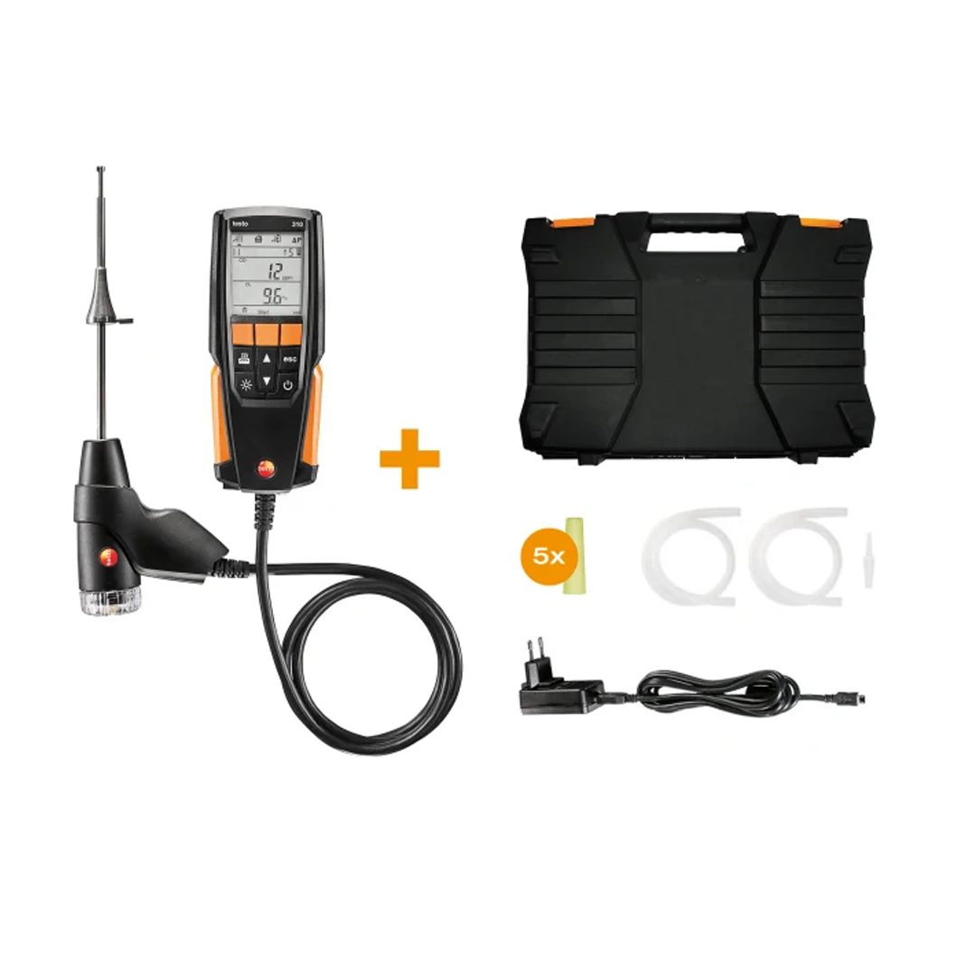 testo 310 เครื่องวิเคราะห์ก๊าซไอเสีย (ชุดมาตรฐาน) รหัสสินค้า 0563 3100