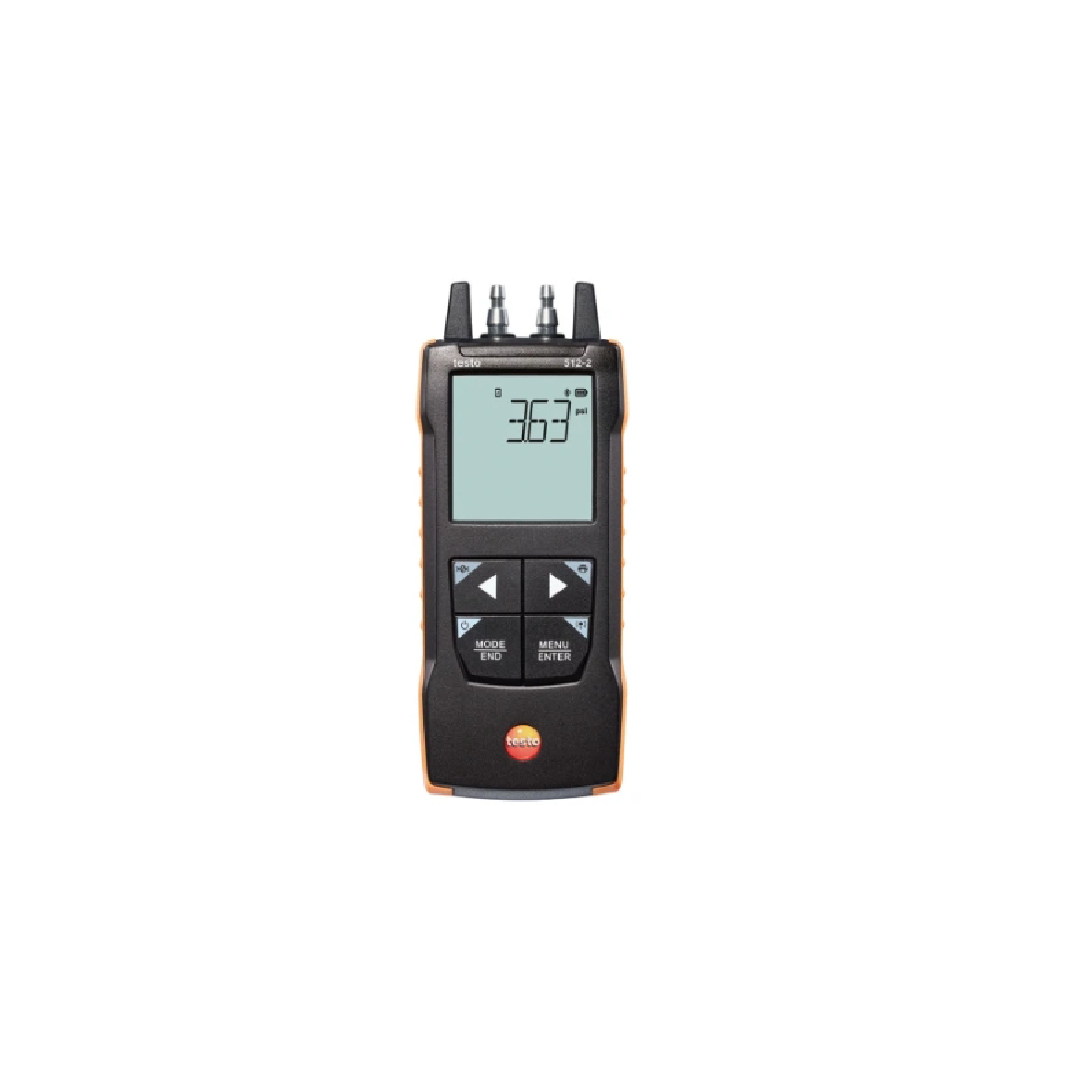 testo 512-2 เครื่องมือวัดค่าความดันแตกต่างแบบดิจิตอล พร้อมการเชื่อมต่อแอพ รหัสสินค้า 0563 2512