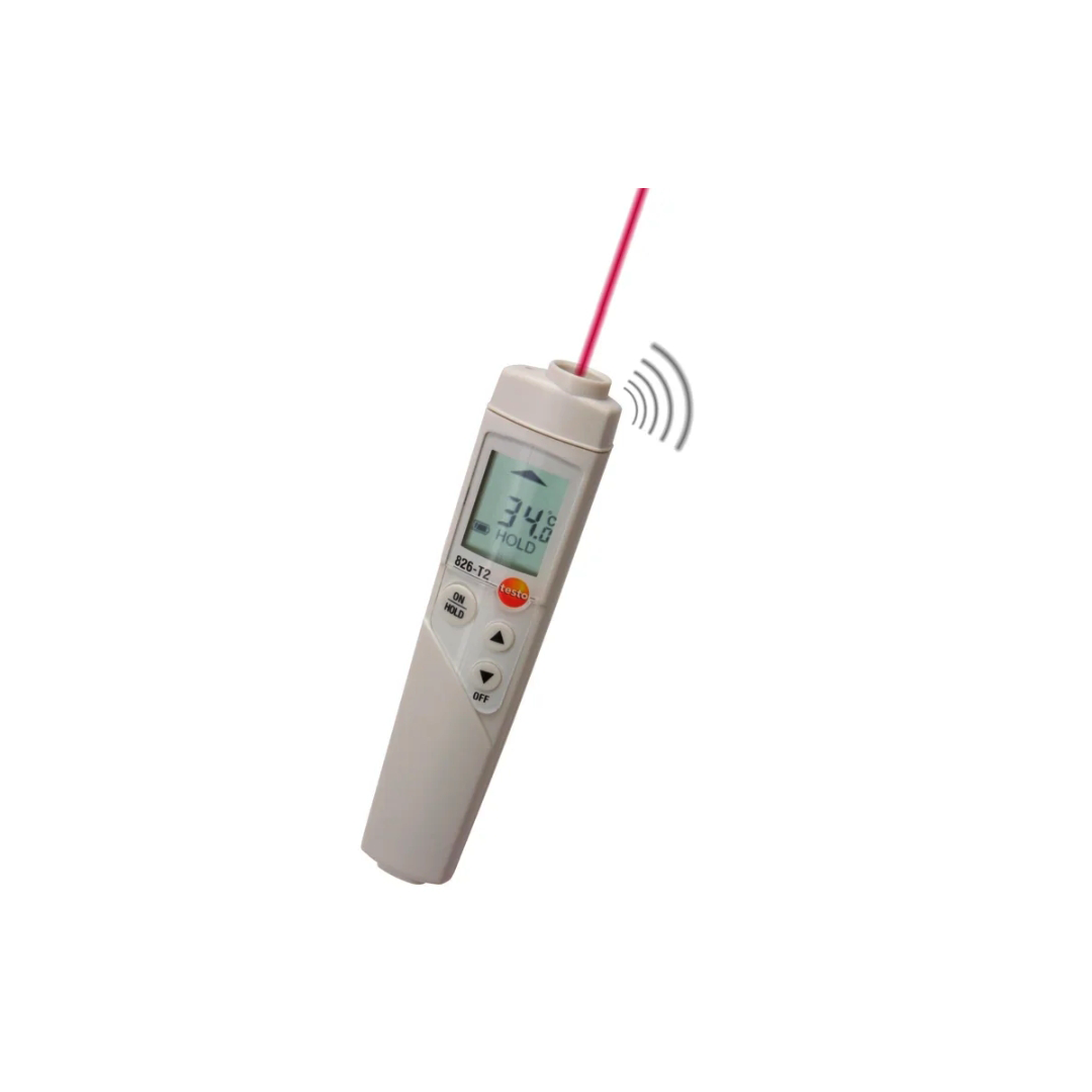 testo 826-T2 (มี TopSafe) - เครื่องวัดอุณหภูมิแบบอินฟราเรด รหัสสินค้า 0563 8282