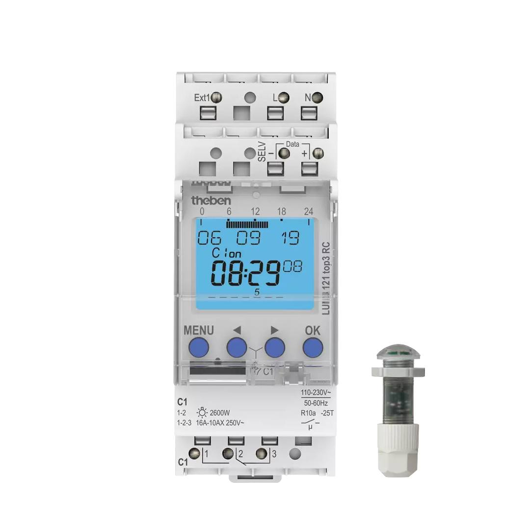 Analogue twilight switch LUNA 121 top3 RC EL The ben 1210230