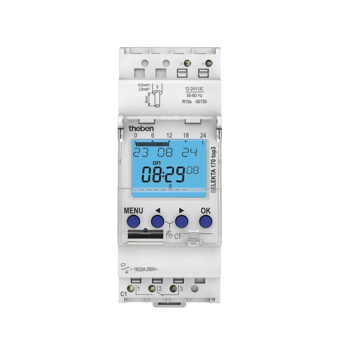 Astronomical time switch SELEKTA 170 top3 12-24V The ben 1704130