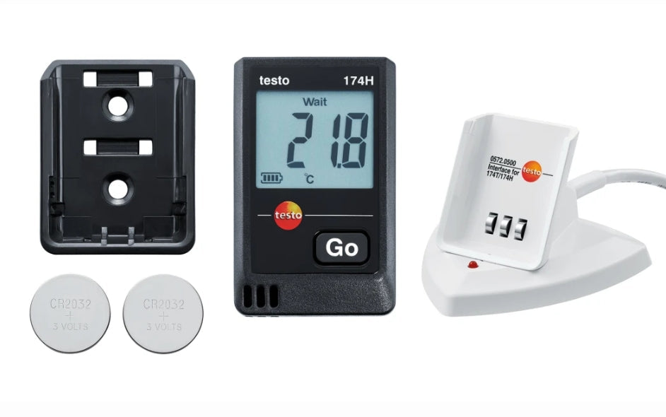 testo 174H - เครื่องบันทึกข้อมูลขนาดเล็ก (ชุด) รหัสสินค้า 0572 0566