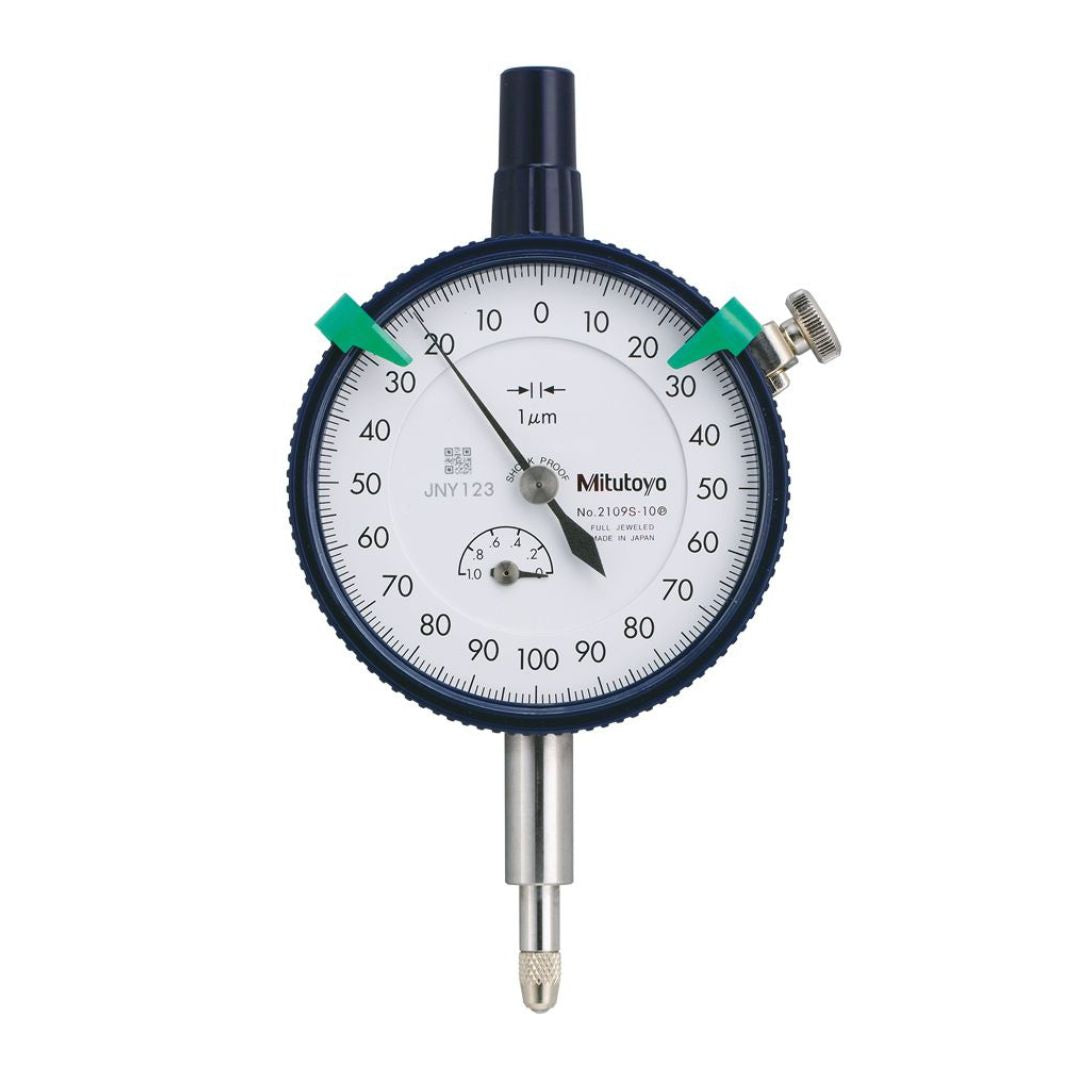 ไดอัลเกจ Mitutoyo Dial Gauge รุ่นมาตรฐาน การไล่ระดับ 0.01 มม. Code 2044AB-09