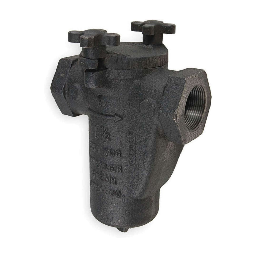 Mueller Steam Valve Model11/4 125 CI Iron Body Screwed Basket Strainer Cast Iron Size 1 1/4Inch