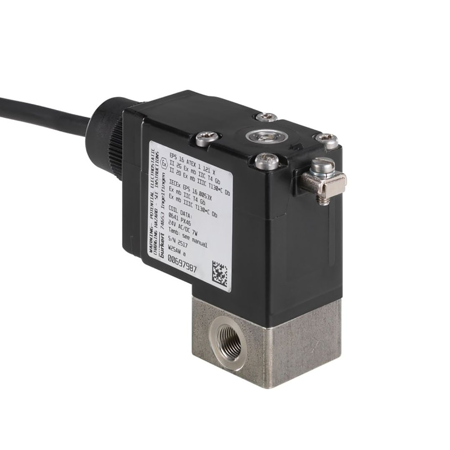 Burkert Solenoid Valve 2/2 Way F Aggress Medium Type 0142 Code 58422