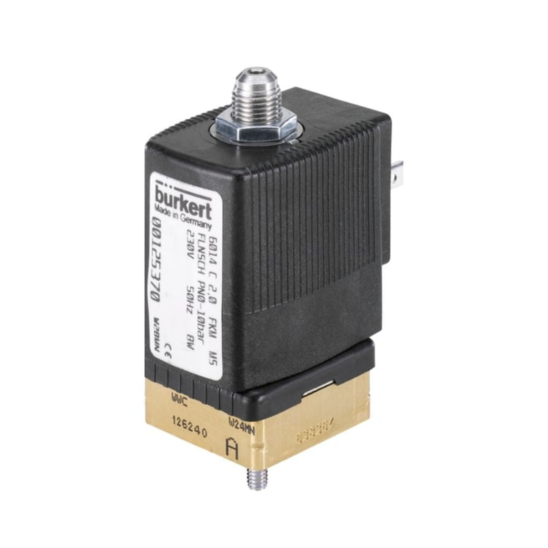 Burkert Solenoid Valve 3/2 Way Direct Acting Type 6014 Code 125370