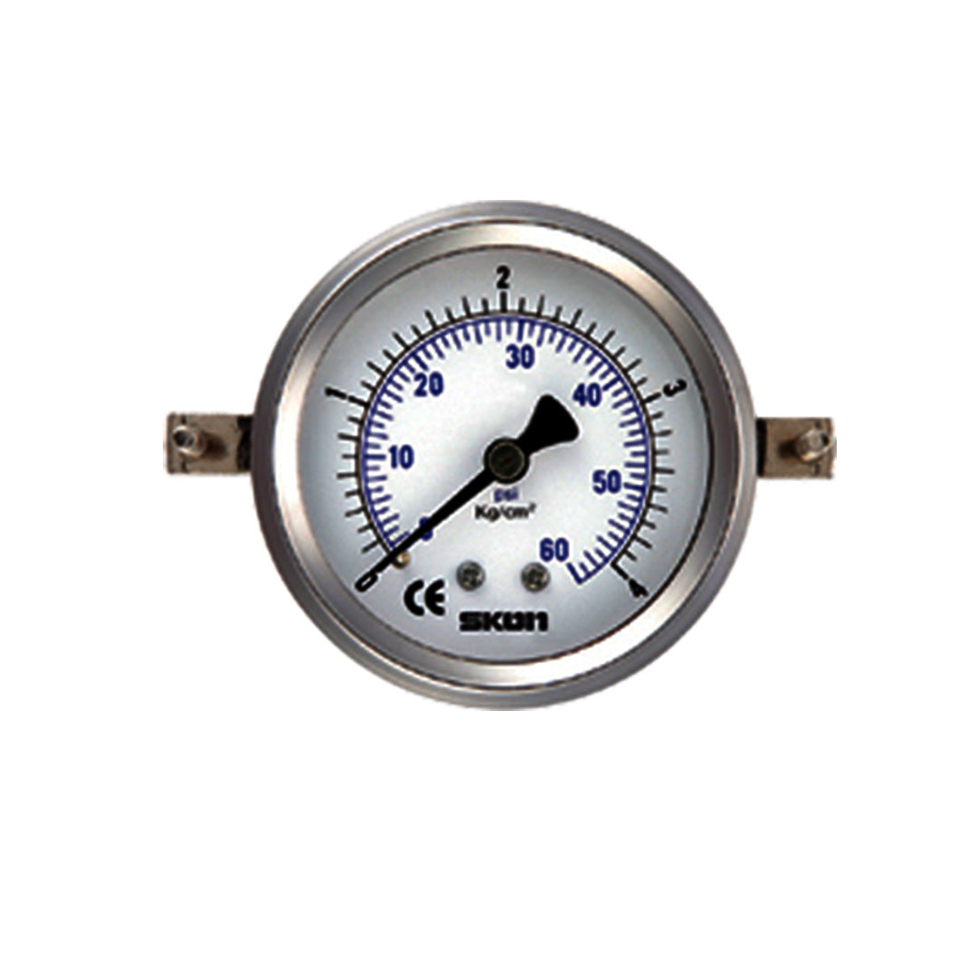 Pressure gauge skon เกจวัดแรงดันท่อบูร์ดองที่เติมสาร Model 128-21 Szie 100 mm.