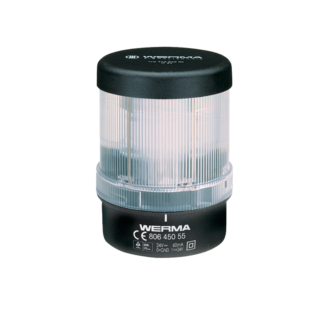 Signal and Traffic Lights WERMA รุ่น Monitorable Beacon Monit. LED Beacon BWM 24VDC CL 806.350.55 ไฟสัญญาณ สีขาว