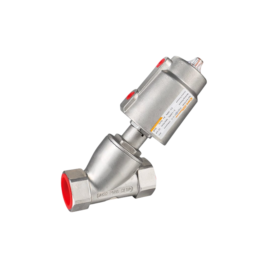 RFS วาล์วลูกสูบ ขนาด 1.1/2 นิ้ว RJQ22 Gunmetal Body Stainless-Steel Angle Seat Valve