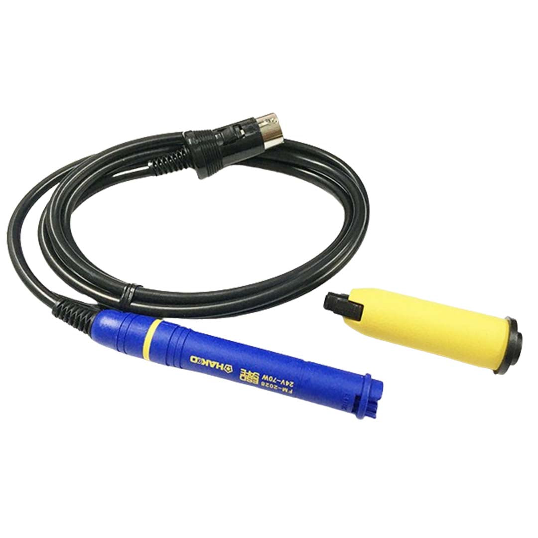 Hakkoหัวแร้ง เครื่องปรับอุณหภูมิ ด้ามหัวแร้งบัดกรี สำหรับเครื่องควบคุมอุณหภูมิอัตโนมัติ FM-2028-01 YELLOW SLEEVE รหัสสินค้า HFM2028-01