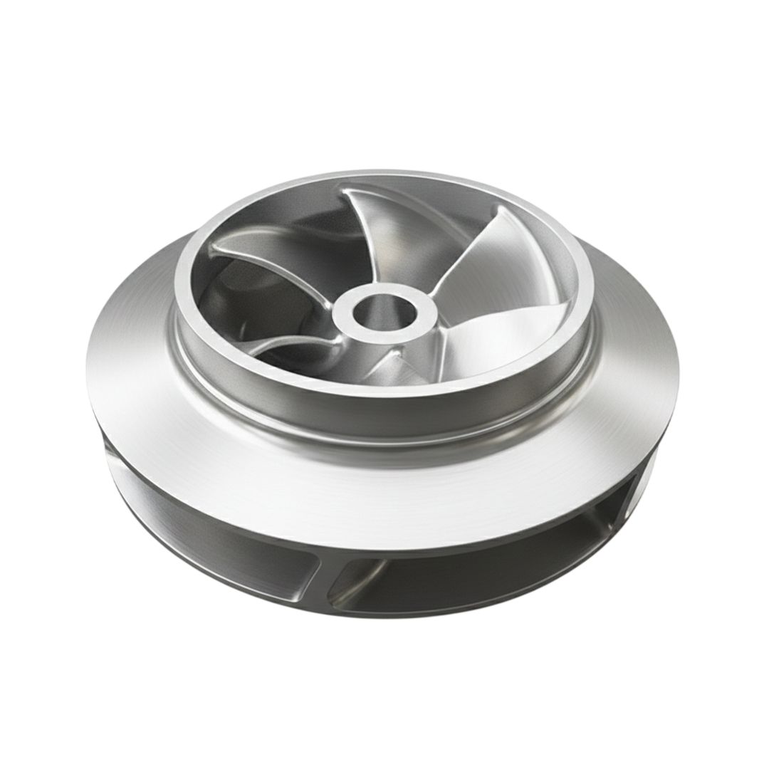 ใบพัดปั๊มน้ำสแตนเลส Impeller ขนาดเส้นผ่าศูนย์กลาง 264 mm. หนา 83 mm. จำนวน 6 ใบพัด