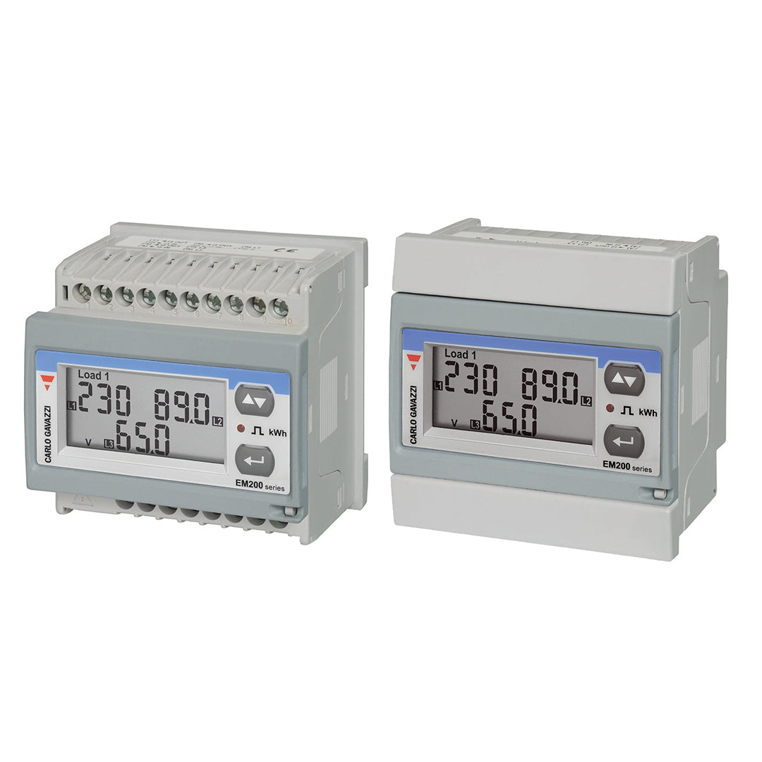 Carlo Gavazzi EM24 Energy Meter 3 Phase LCD Code EM24DINAV21XW1IPFB