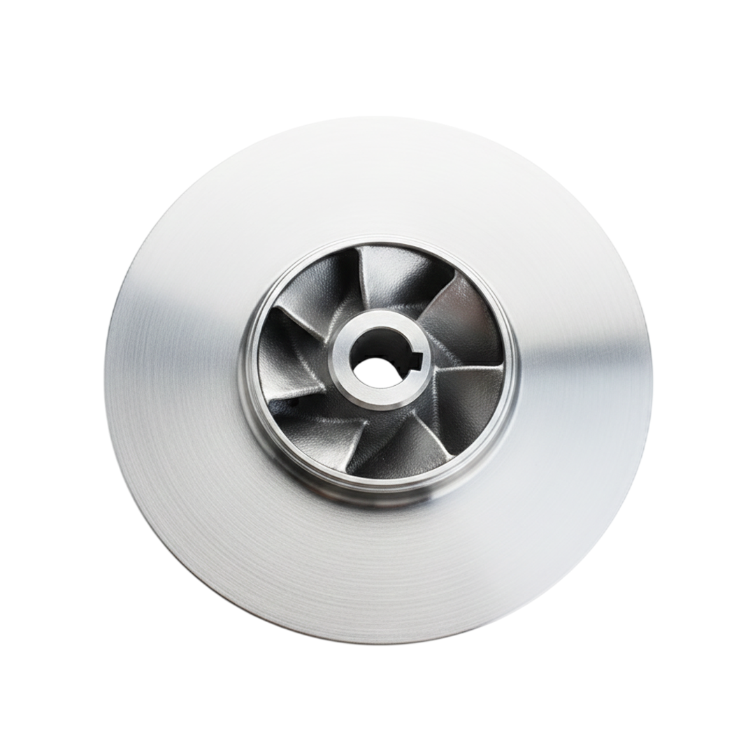 ใบพัดปั๊มน้ำสแตนเลส Impeller ขนาดเส้นผ่าศูนย์กลาง 255 mm. หนา 67 mm. จำนวน 7 ใบพัด