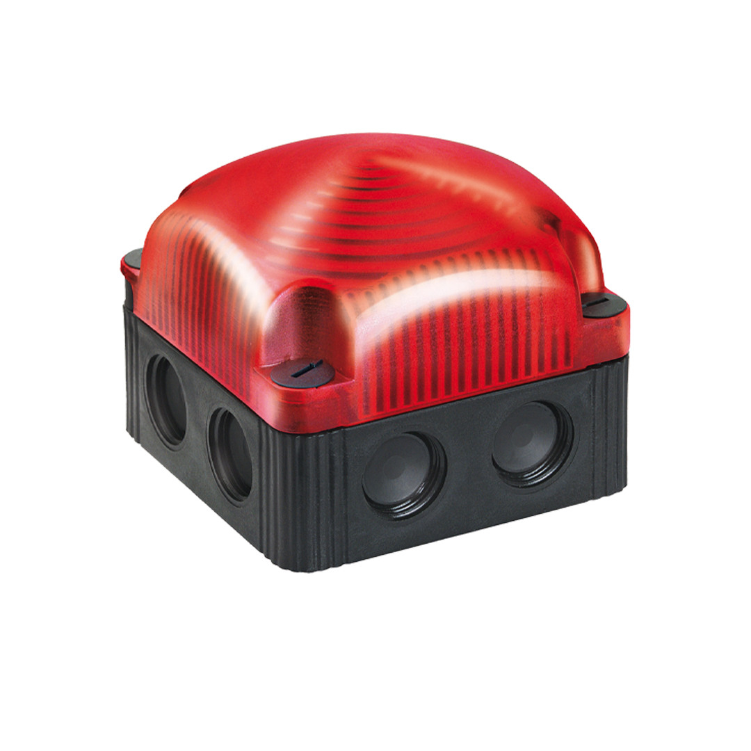 Signal and traffic lights WERMA รุ่น FlexSQUARE Traffic Light LED Double Flash Beacon BWM 12VDC RD 853.110.54 ไฟสัญญาณ
