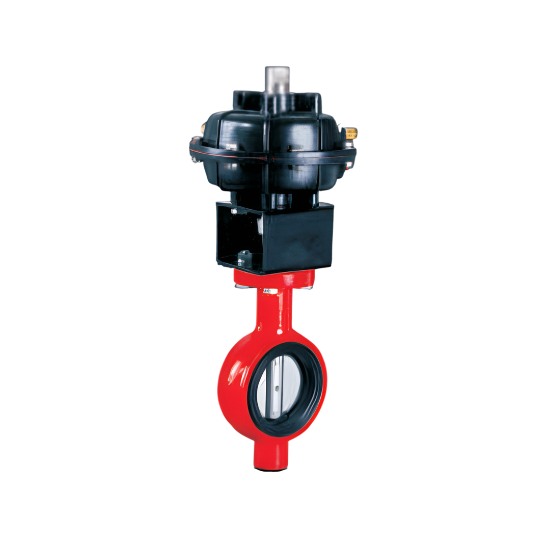 วาล์ว ESG Pneumatic Butterfly Valve DN80