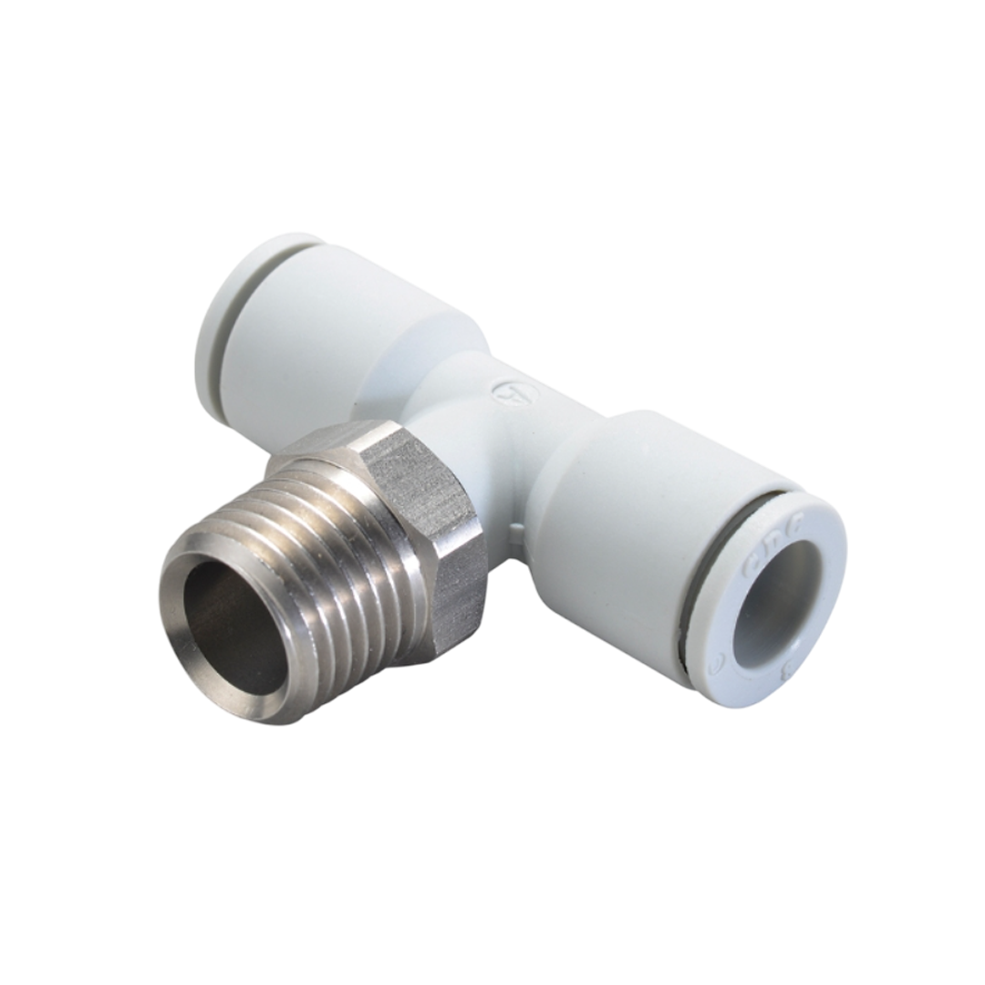 One-touch Fittings For Secondary Battery Industry CDC Male Branch Tee SMPT 04-M5