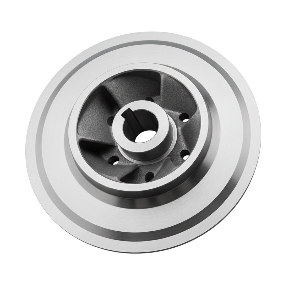 ใบพัดปั๊มน้ำสแตนเลส Impeller ขนาดเส้นผ่าศูนย์กลาง 230 mm. หนา 70 mm. จำนวน 6 ใบพัด