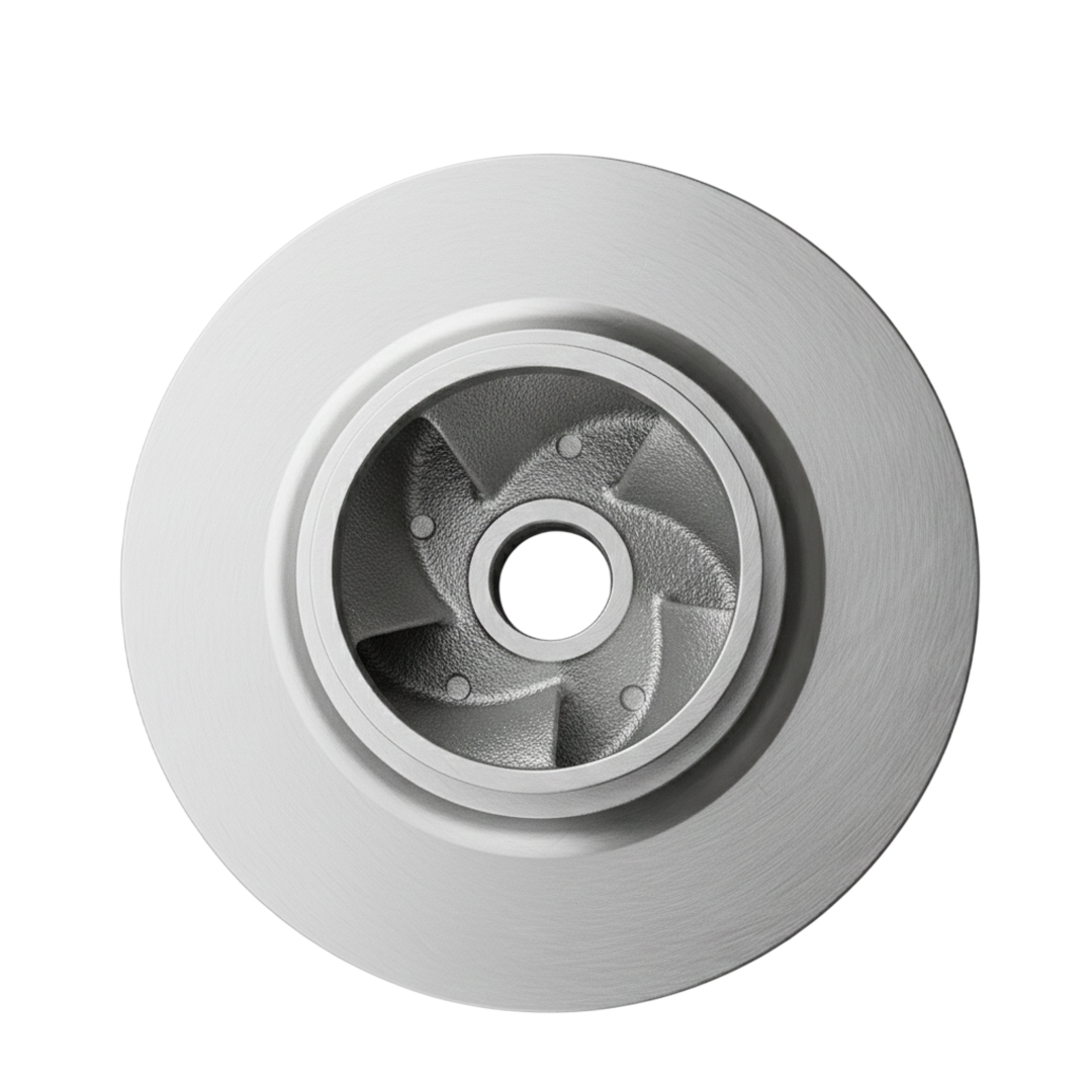 ใบพัดปั๊มน้ำสแตนเลส Impeller ขนาดเส้นผ่าศูนย์กลาง 287 mm. หนา 121 mm. จำนวน 5 ใบพัด