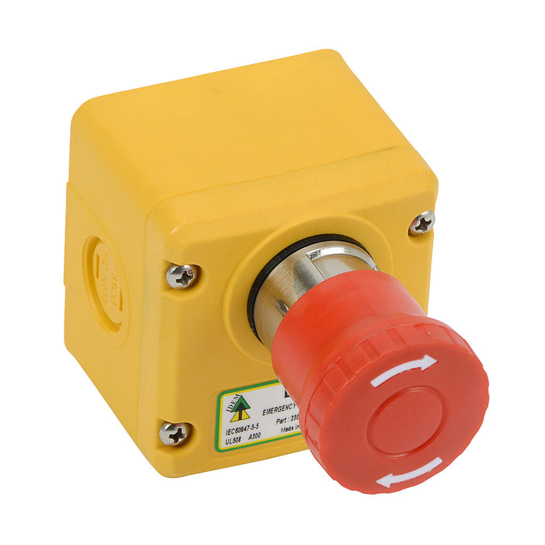 สวิตช์ปุ่มหยุดฉุกเฉิน ES-P แบบหน้าสัมผัส 3 ขั้ว Switch IDEM รหัส230001