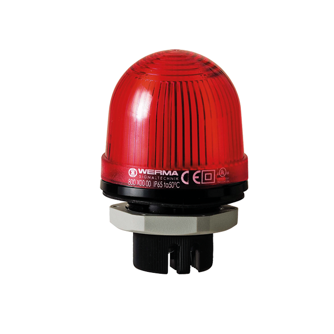 Signal and traffic lights WERMA รุ่น EvoSIGNAL Mini-Midi-Maxi Signal Beacons Permanent Beacon EM 12-230VAC/DC RD 800.100.00 ไฟสัญญาณ