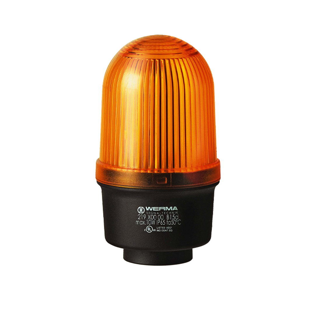 Signal and traffic lights WERMA รุ่น EvoSIGNAL Mini-Midi-Maxi Signal Beacons Permanent Beacon RM 12-230VAC/DC YE 219.300.00 ไฟสัญญาณ