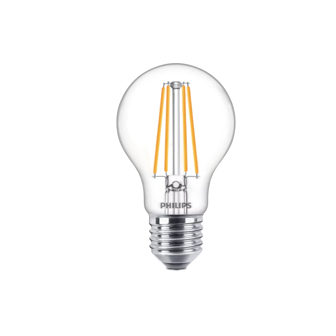 หลอดไฟ PHILIPS ชนิด หลอดไฟใส Filament A60 E27 60 วัตต์ รหัส 8718699623050