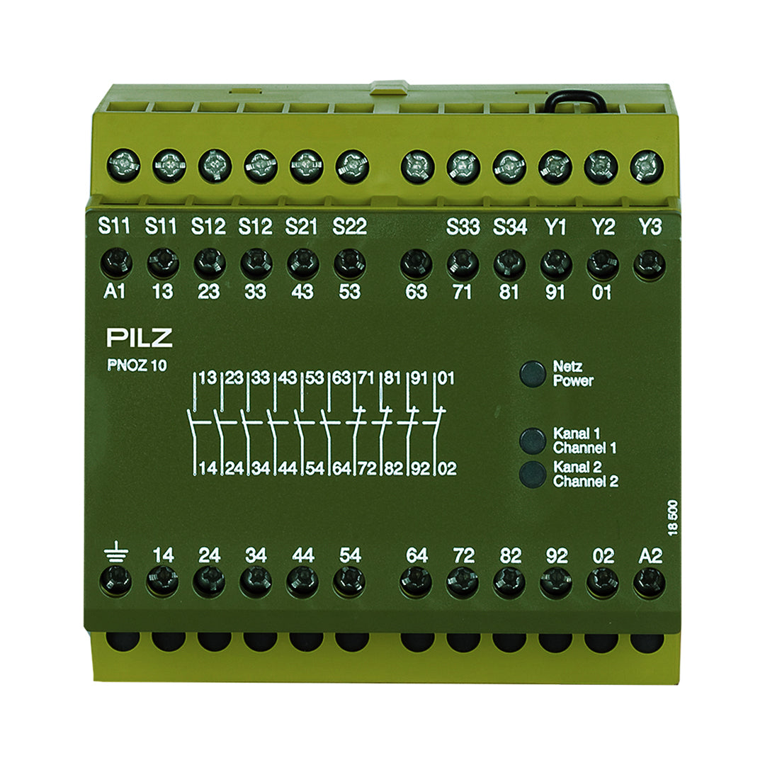 Safety Relays PILZ เซฟตี้ รีเลย์ PNOZ 10 48VAC 6n/o 4n/c code 774002