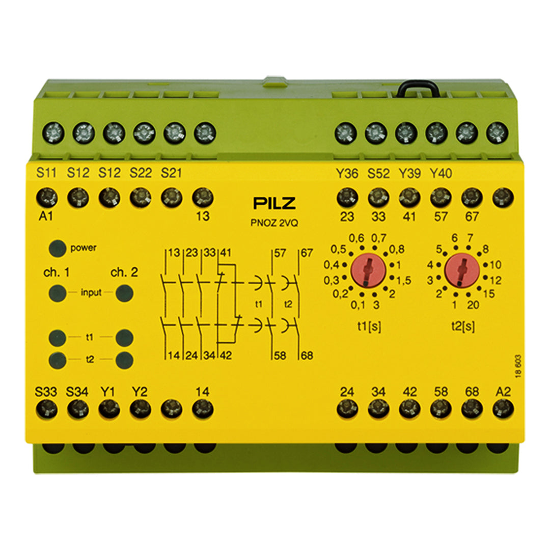 Safety Relays PILZ เซฟตี้ รีเลย์ PNOZ 2VQ 24VDC 3n/o 1n/c 2n/o t code 774013