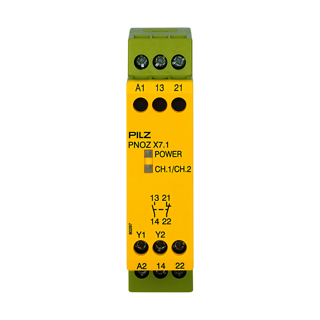 Safety Relays PILZ เซฟตี้ รีเลย์ PNOZ X7.1 24VAC/DC 1n/o 1n/c code 774051