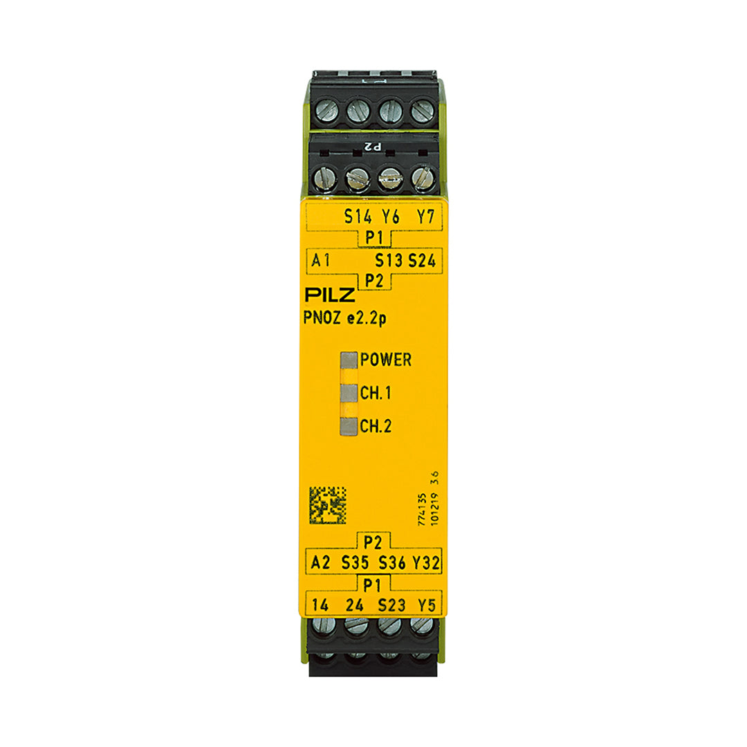 Safety Relays PILZ เซฟตี้ รีเลย์ PNOZ e2.2p 24VDC 2so code 774135
