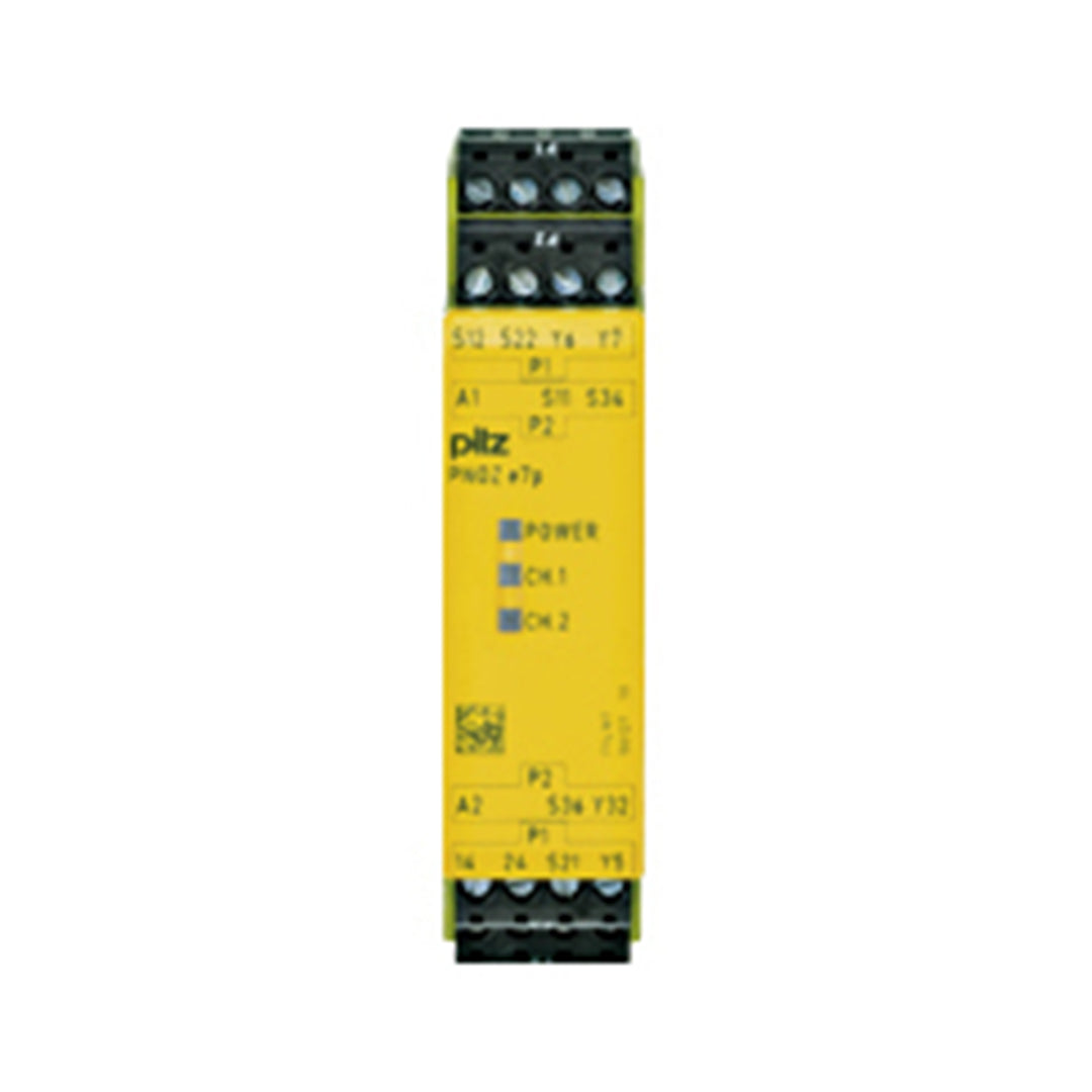 Safety Relays PILZ เซฟตี้ รีเลย์ PNOZ e7p 24VDC 2 so code 774197