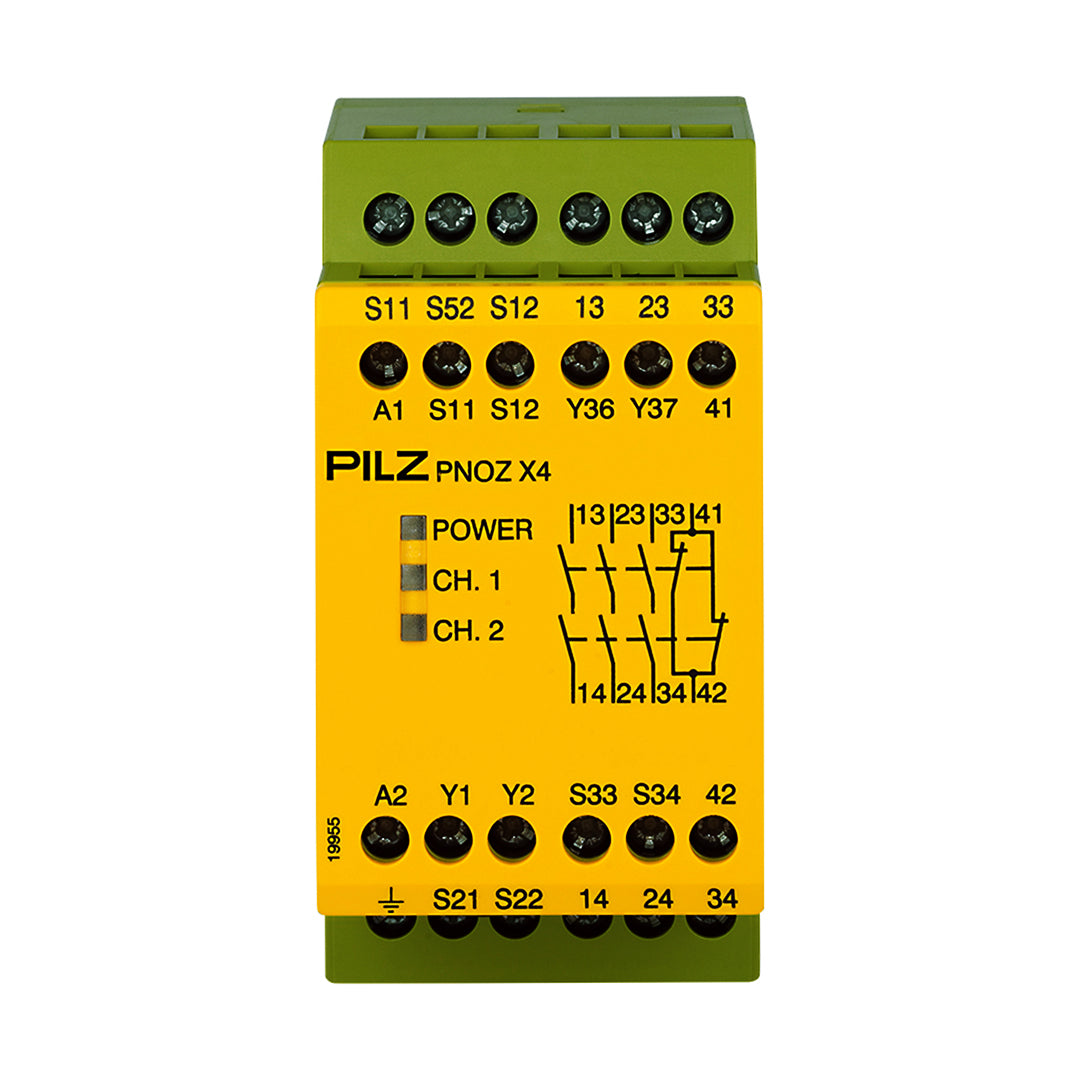 Safety Relays PILZ เซฟตี้ รีเลย์ PNOZ X4 240VAC 3n/o 1n/c code 774739