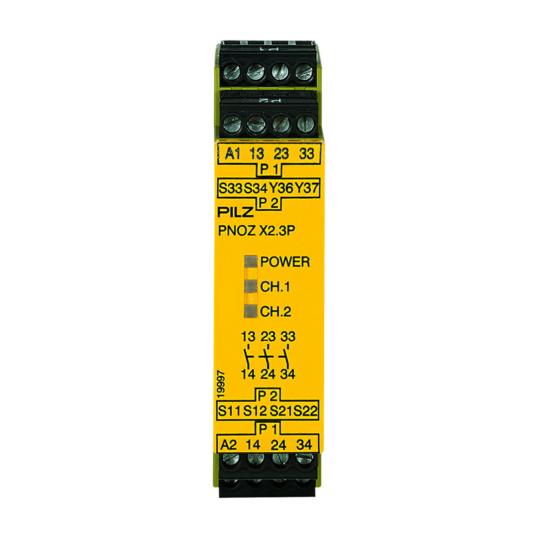 Safety Relays PILZ เซฟตี้ รีเลย์ PNOZ X2.3P 24VACDC 3n/o code 777304