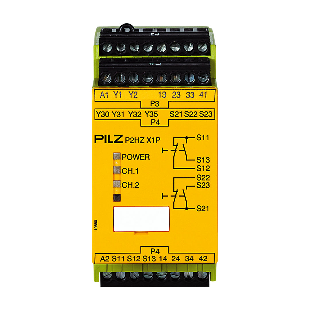 Safety Relays PILZ เซฟตี้ รีเลย์ P2HZ X1P 230VAC 3n/o 1n/c 2so code 777438