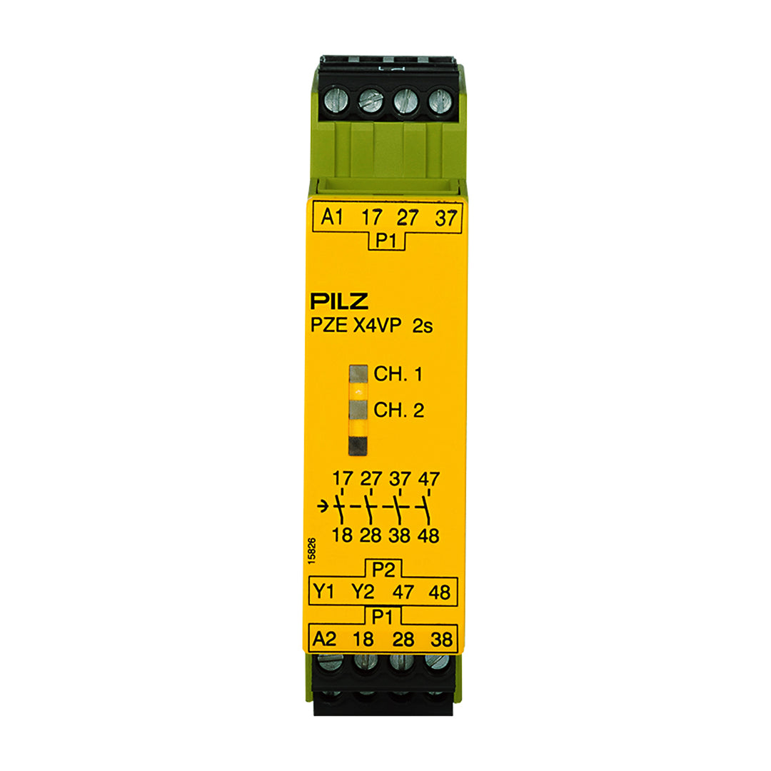 Safety Relays PILZ เซฟตี้ รีเลย์ PZE X4VP 2/24VDC 4n/o fix code 777582
