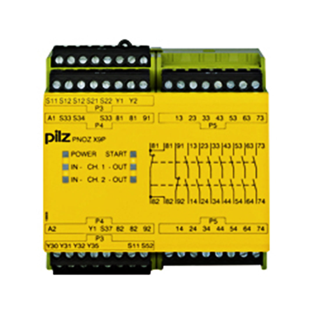 Safety Relays PILZ เซฟตี้ รีเลย์ PNOZ X9P 12VDC 7n/o 2n/c 2so code 777607