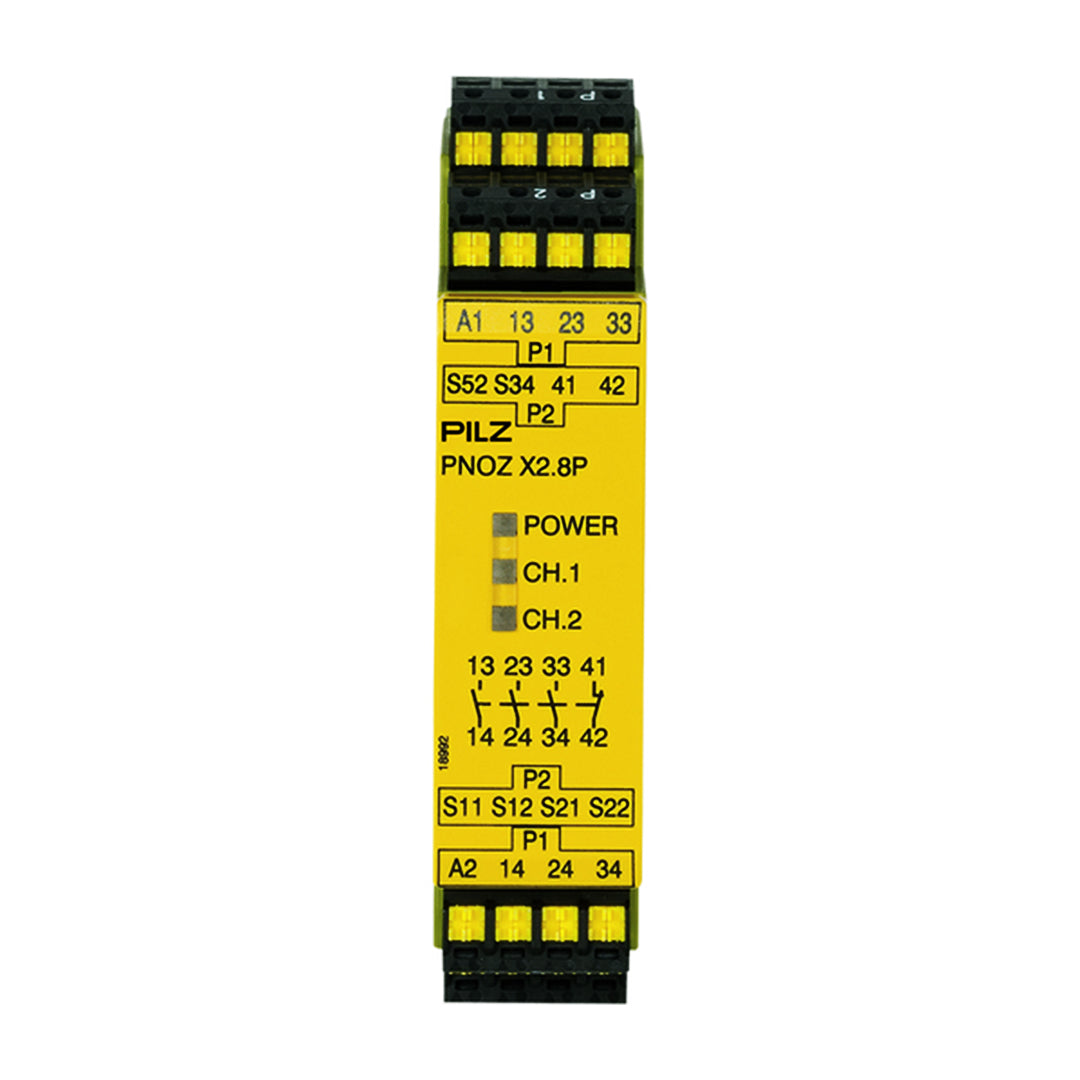 Safety Relays PILZ เซฟตี้ รีเลย์ PNOZ X2.8P C 24VACDC 3n/o 1n/c code 787301