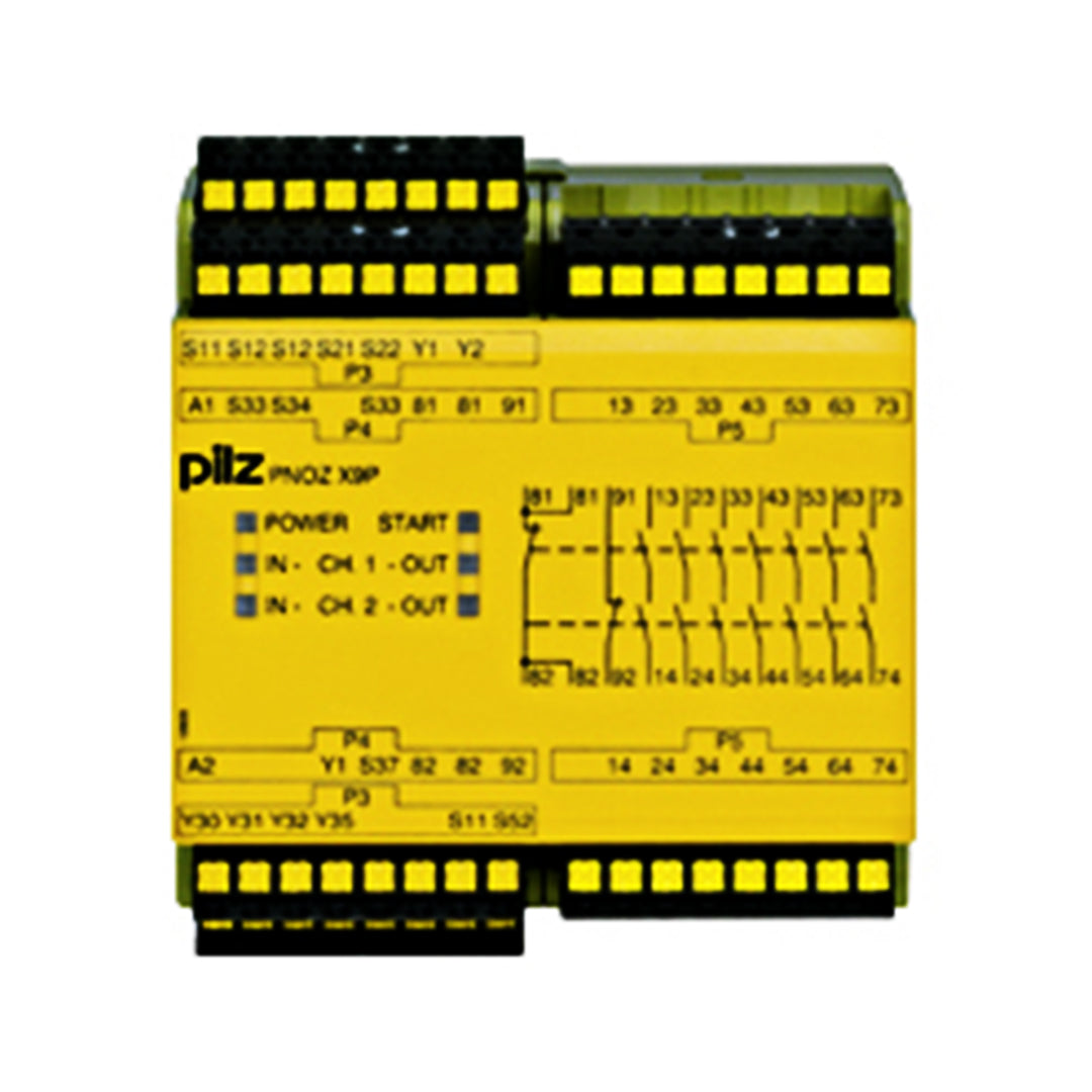 Safety Relays PILZ เซฟตี้ รีเลย์ PNOZ X9P C 24VDC 7n/o 2n/c 2so code 787609