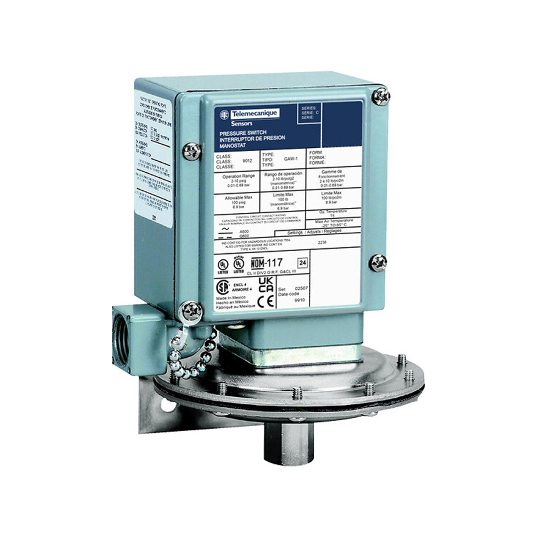 Pressure Sensor & Pressure Switch เซ็นเซอร์วัดความดัน Telemecanique Sensors code 9012GDW1