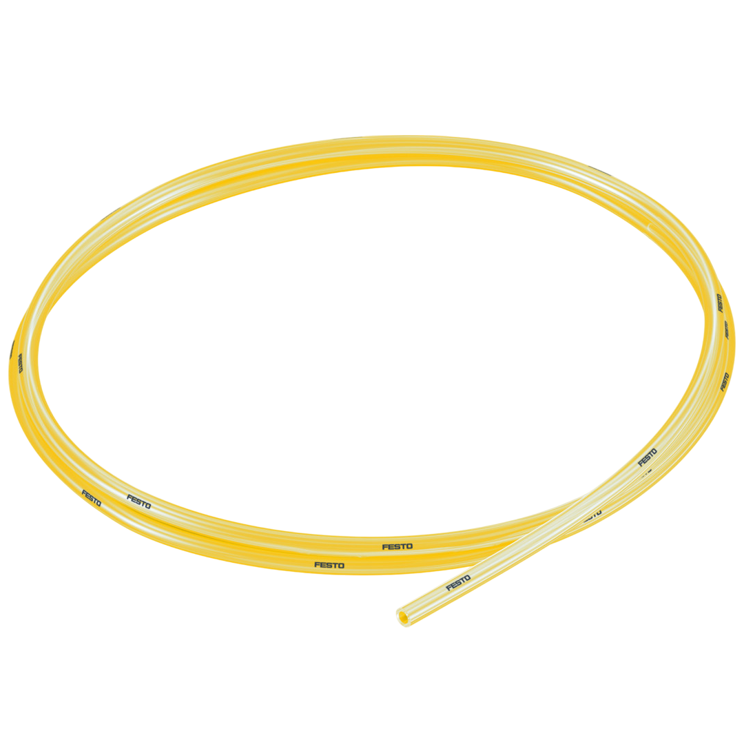 Pneumatic tubing FESTO รุ่น PUN-H-4X0,75-TGE รหัส 8048679 สายสีเหลืองโปร่งแสง