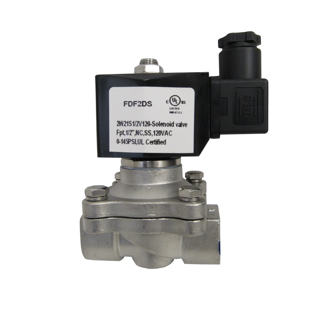 BK โซลินอยด์วาล์ว Body Stainless 304 Model 2WB200-20 ขนาด 3/4 นิ้ว 12VDC