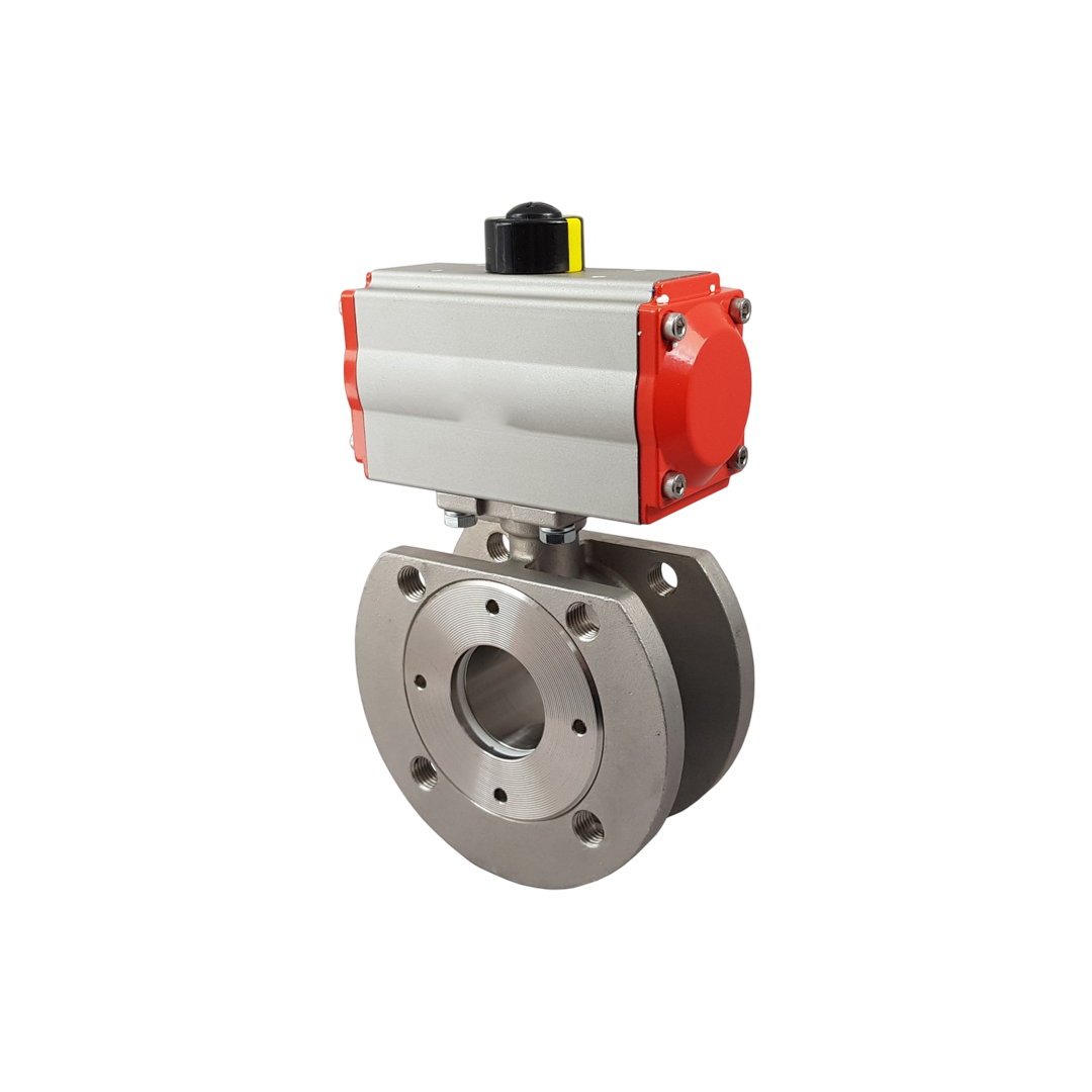 BK หัวขับวาล์ว Pneumatic Thin Type Ball Valve DN32