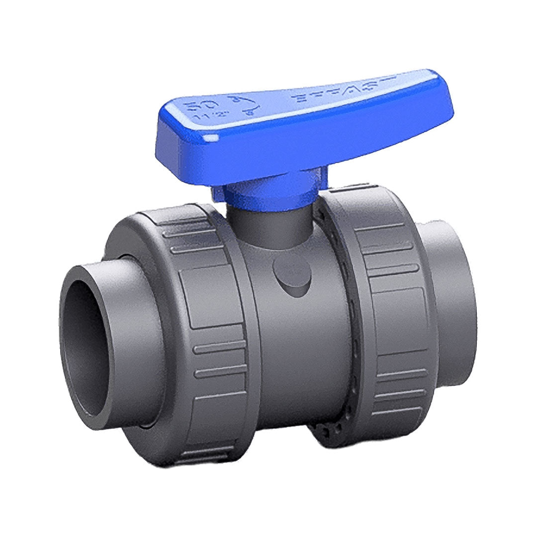 บอลวาล์ว Effast true union PVC-U รุ่น BVE Double Union BSP ขนาด 2 นิ้ว