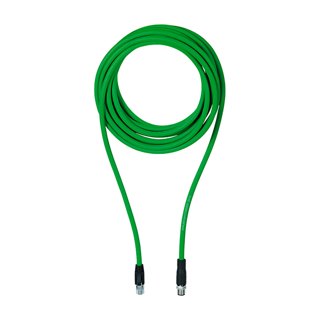 Cable and Plug สายเคเบิ้ลและปลั๊ก PILZ Cable/PN/RJ45-4SM/M12-4SMX/D/005/Q324/GN code C1000002