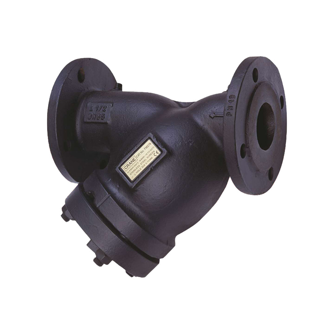 Y-Strainer Crane 6 นิ้ว Cast Iron, Y-Pattern, SS Screen, Model FM278 Class PN25 (362 Psi)