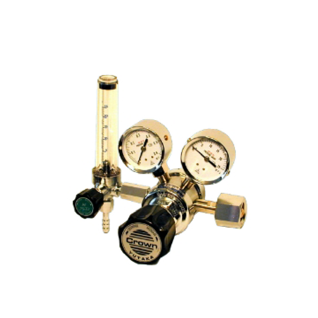 ตัวควบคุมแรงดัน Yutaka Crown FR-ⅡS-P Series For Cylinder Two-Stage Pressure Regulator FR-IIS-P O₂ 0.2 MPa