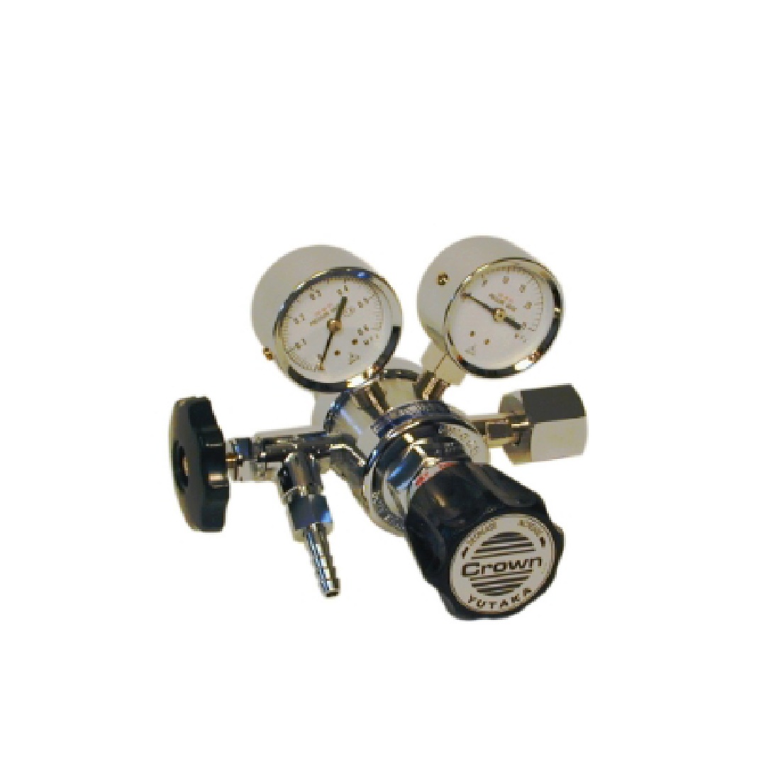 ตัวควบคุมแรงดัน Yutaka Crown FR-ⅡS-OP Series For Cylinder Two-Stage Pressure Regulator FR-IIS-OP 0.3 MPa W22 (R)