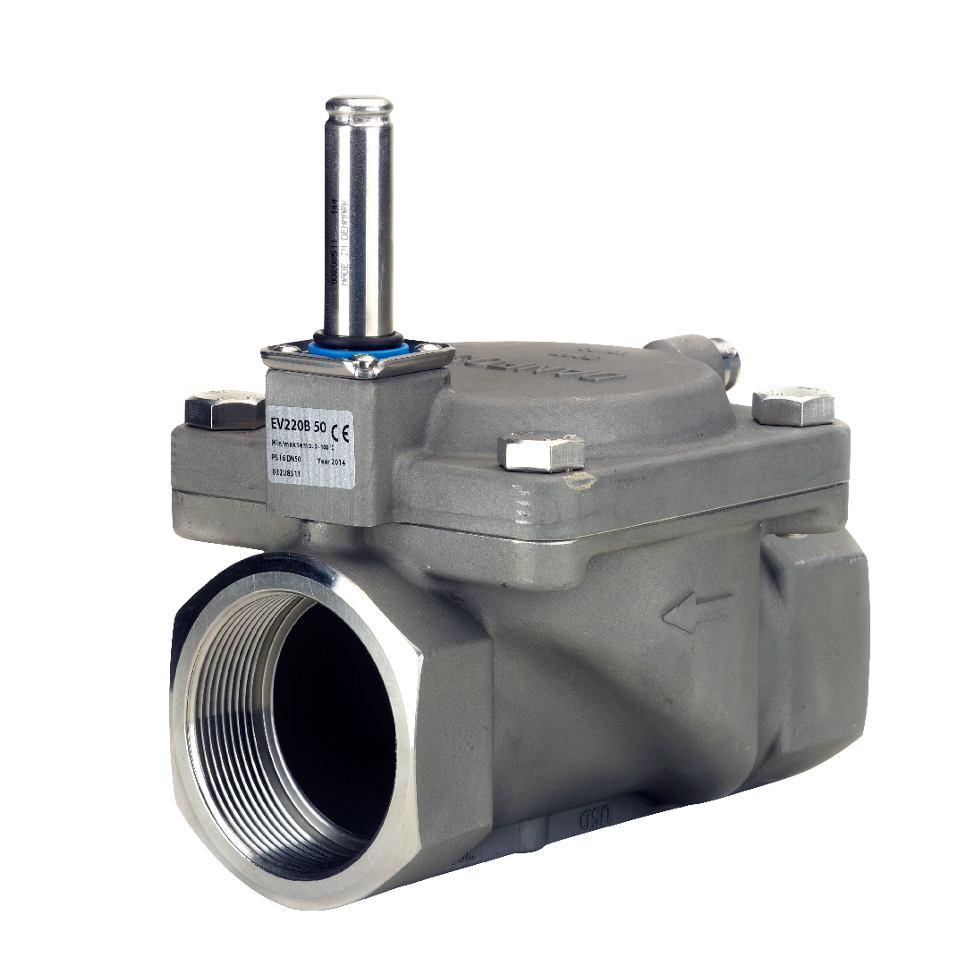 Danfoss Solenoid valve, EV220B, Function: NC, G, 1 1/2, 24 m³/h, FKM 032U8510