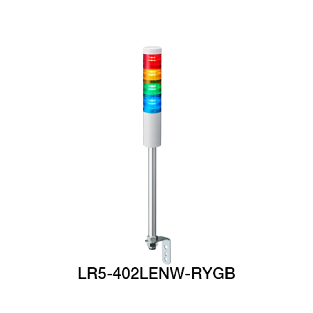 Warning Light ไฟสัญญาณเตือน Patlite LR5-LAN code LR5-402LENW-RYGB